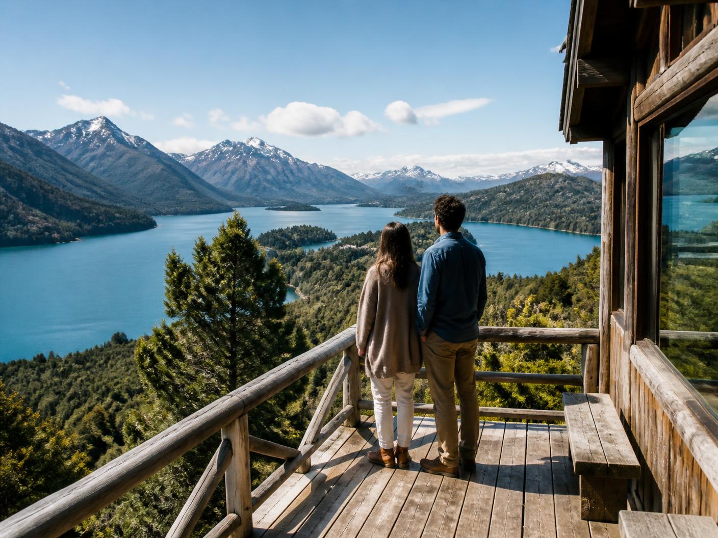 Paisaje representativo de Bariloche y Esquel