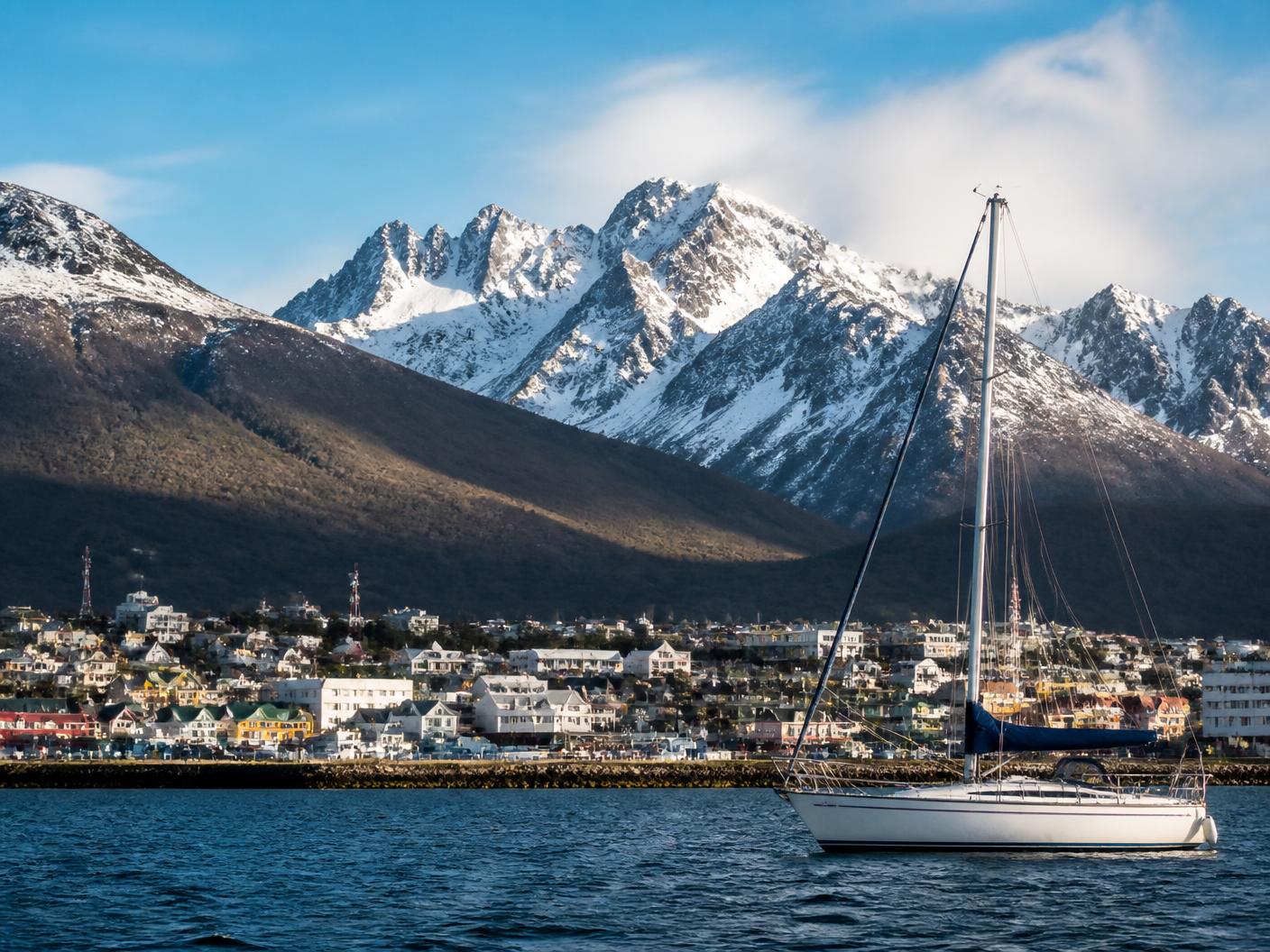 Paisaje representativo de Ushuaia y Tierra del Fuego